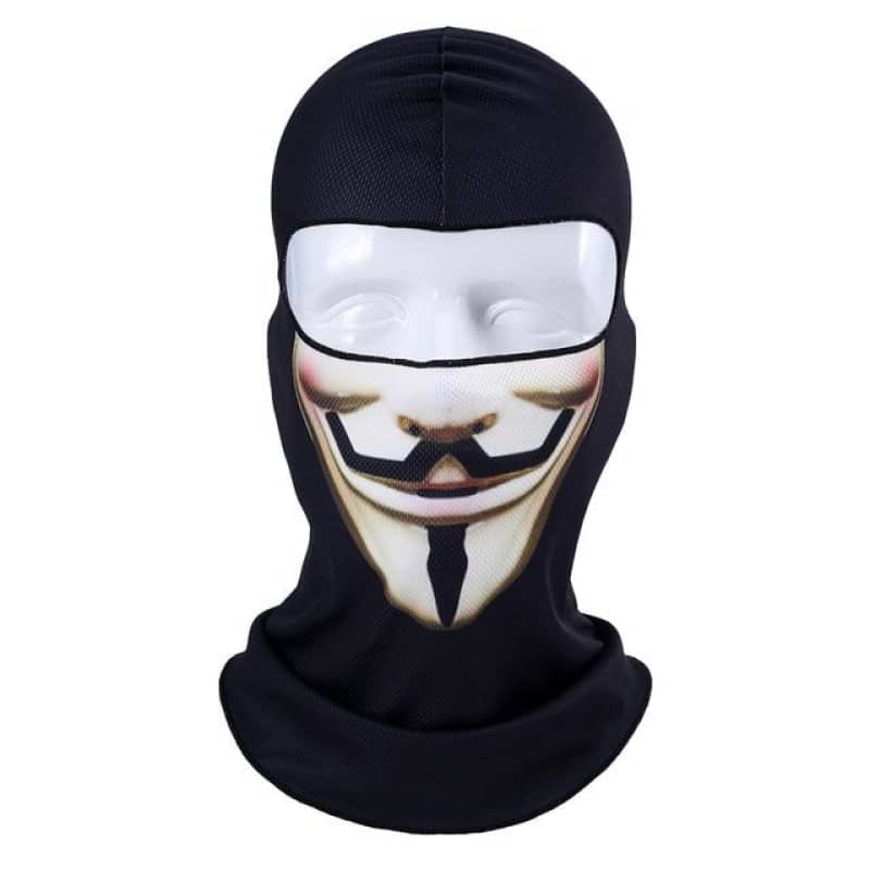 Cagoule moto Anonymous noire respirante unisexe, protection intégrale hiver et mi-saison sous casque