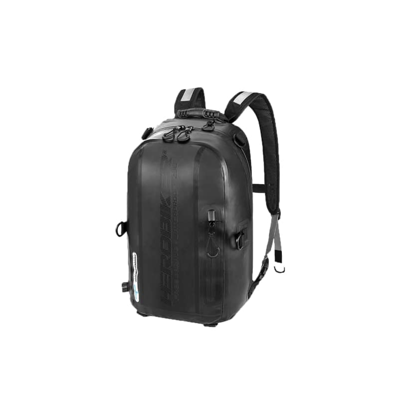 Sac à Dos Moto ILM Imperméable - Noir - Grand Volume Pour Casque - Accessoires Motard Homme/Femme
