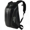 sac à dos moto MotoCentric noir avec coque rigide aérodynamique, usage route et ville