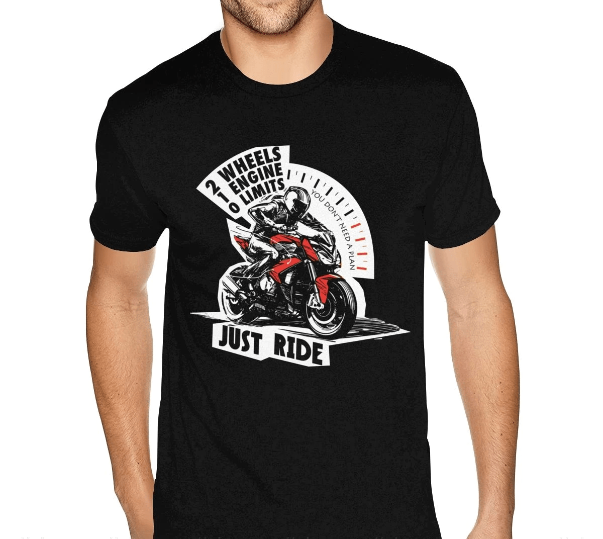 Tee Shirt de Moto pour Homme JUST RIDE
