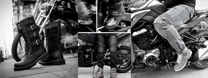 ¿Botas o zapatos de motociclista?