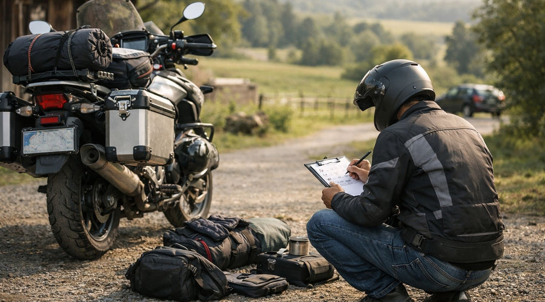 Checklist roadtrip moto préparation départ voyage aventure