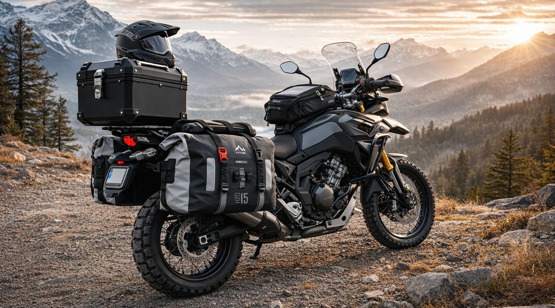 Bagagerie moto aventure pour voyage longue distance