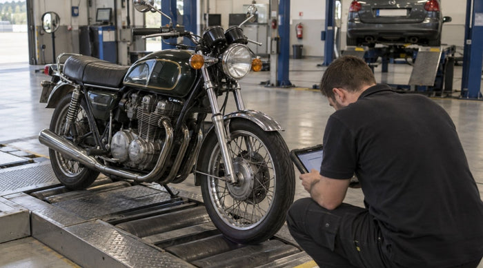Contrôle technique d'une moto ancienne : ce qui change selon votre carte grise