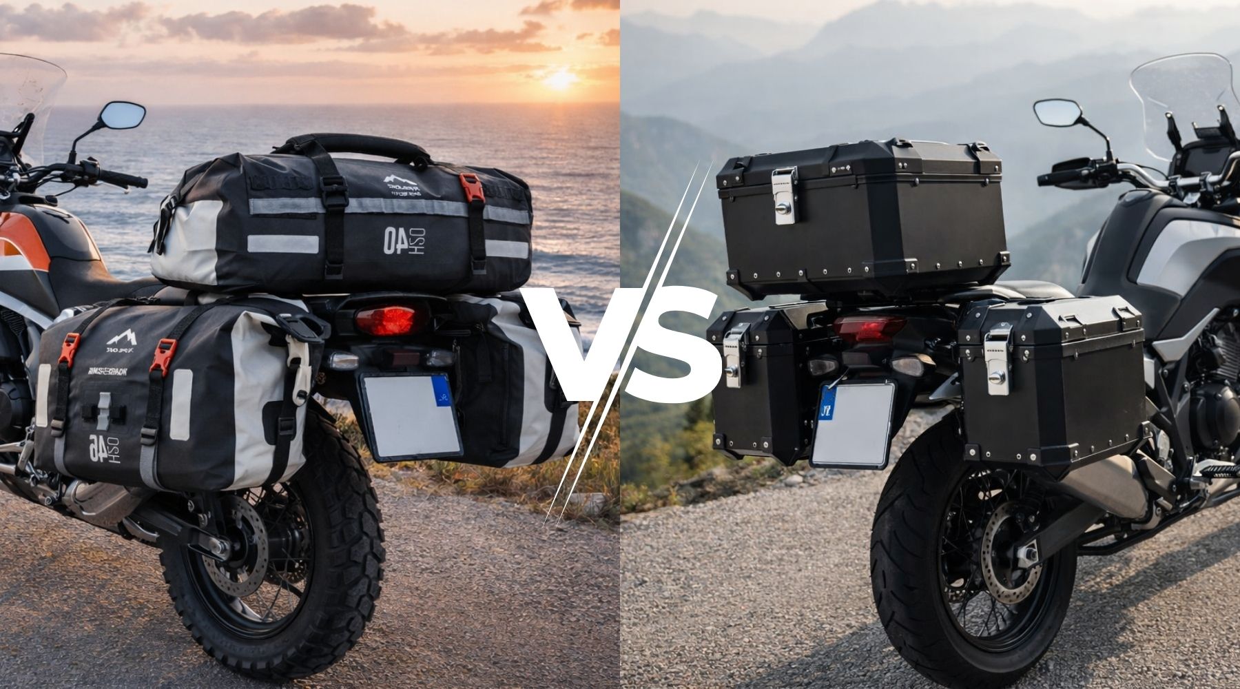 Bagagerie moto : valises rigides ou sacoches souples