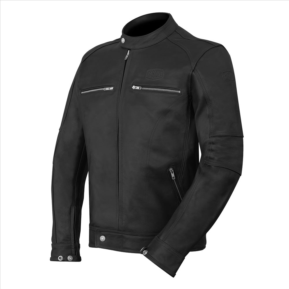 Blouson de moto en cuir homme