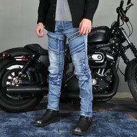 KJDWJKJRF Eddie Biker Gilet de moto en cuir pour homme Noir Avec sangles  latérales, a noir, M : : Auto et Moto