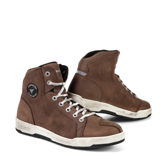 Stylmartin Core Bottes Moto Mixtes - Sneakers Cuir Pleine Fleur Minimalistes