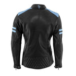 Blouson de moto homologué AA - Rusty Stitches Jack Joyce noir et bleu - Vignette | Boutique biker