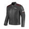 Blouson cuir homme style motard Rusty Stitches Jari V2 noir et bordeaux CE