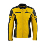 Blouson de moto homologué AA - Rusty Stitches Jack Joyce jaune - Vignette | Boutique biker