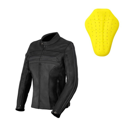 Giacca da motociclista in pelle da donna - Enfield nera