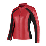 Blouson de moto homologué AA - Rusty Stitches Jack Donna rouge - Vignette | Boutique biker