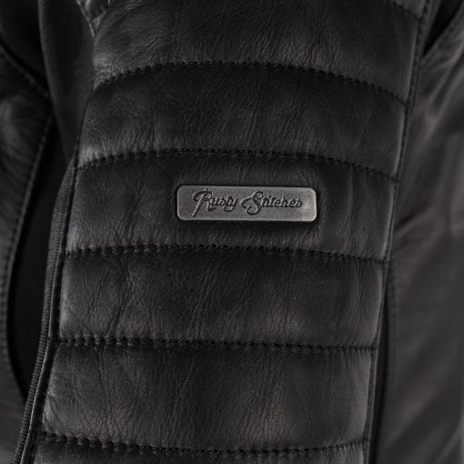 Blouson-femme-moto-cuir-logo