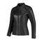 Blouson femme moto cuir noir certifié CE AA avec protections