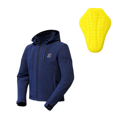 Giacca da motociclista da uomo - Blu cirro