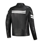 Blouson de moto homologué AA - Rusty Stitches Jack Steve noir et blanc - Vignette | Boutique biker
