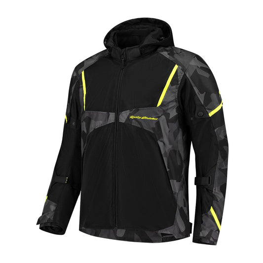 Blouson moto homme CE AA ventilé avec veste pluie et capuche amovible