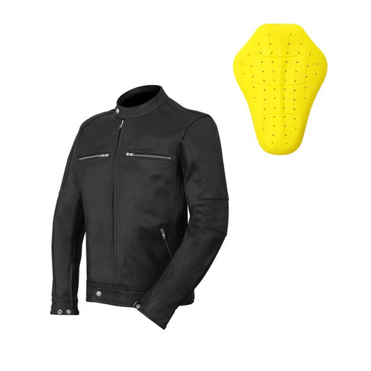 Giacca da motociclista da uomo A - Nero vintage