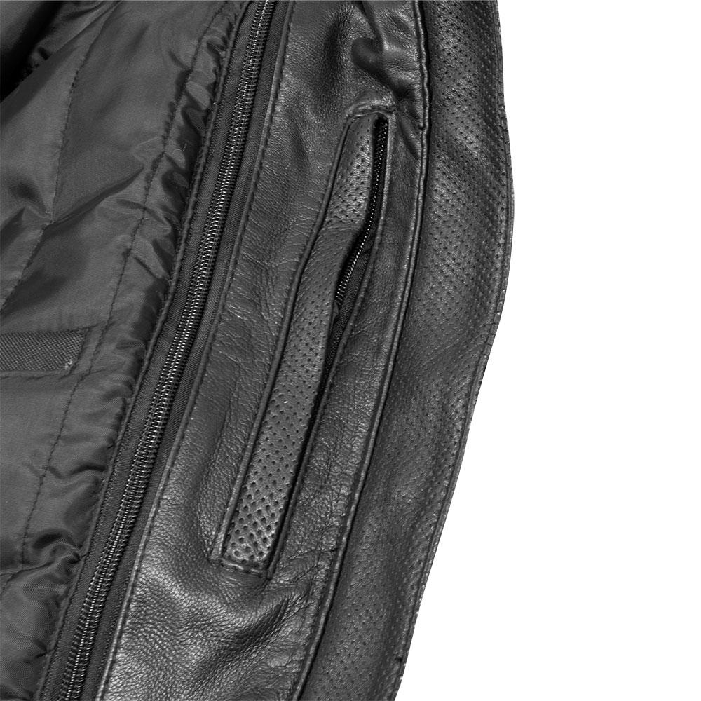 Blouson-moto-femme-cuir-poche