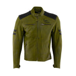 Blouson de moto homologué AA - Rusty Stitches Jack Jari vert - Vignette | Boutique biker