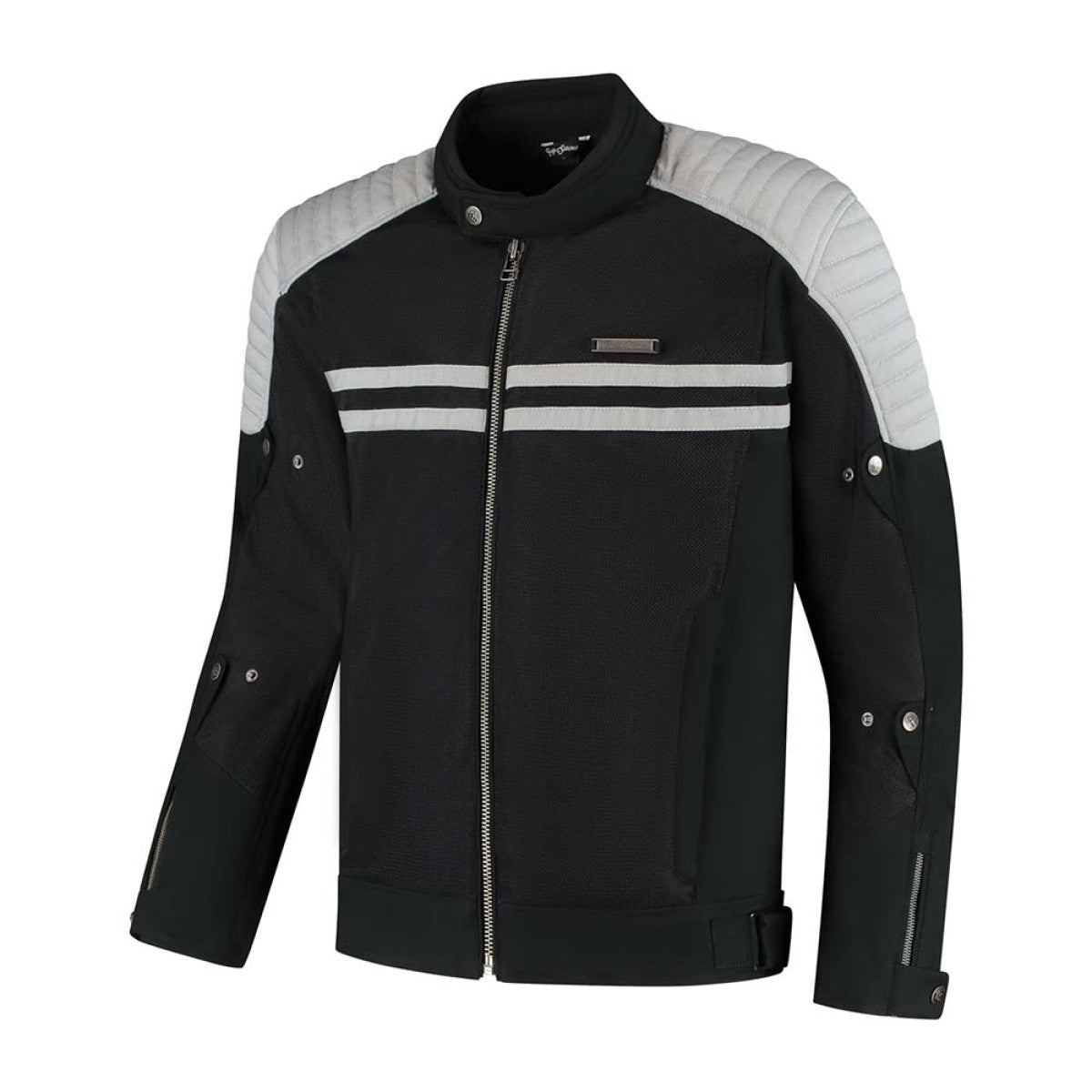 Blouson moto homme été ventilé rétro protections CE