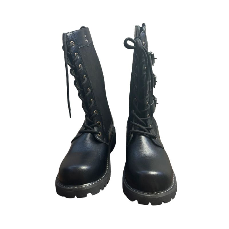 Bottes-de-moto-en-cuir-noir-devant
