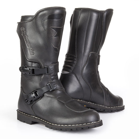 Bottes moto stylmartin matrix wp cuir noir touring aventure