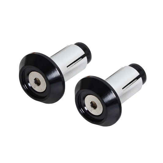 Bouchons de guidon moto aluminium 22mm universels noir