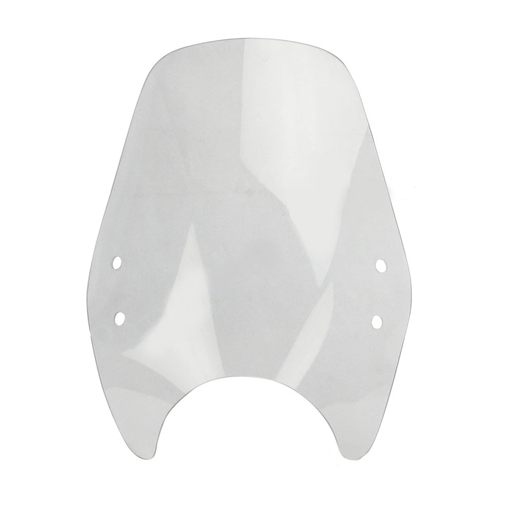 Bulle moto vintage transparente – pare-brise rétro universel pour custom ou classique