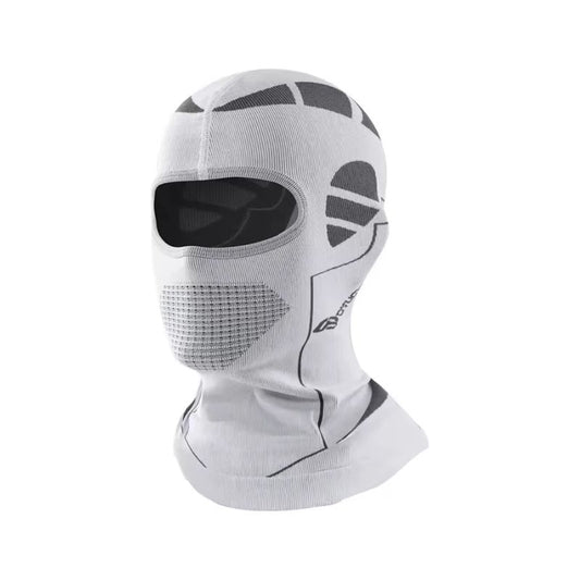 Cagoule moto 3D blanche respirante pour motard touring
