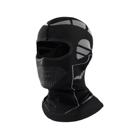 Cagoule moto 3D noire et grise respirante pour motard urbain