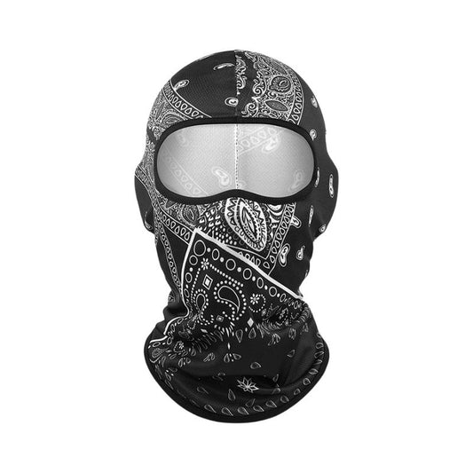 Cagoule moto bandana noire style biker classique