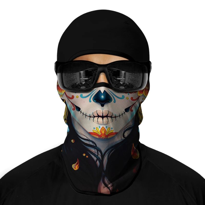Cagoule moto bouche cousue au design coloré pour motards