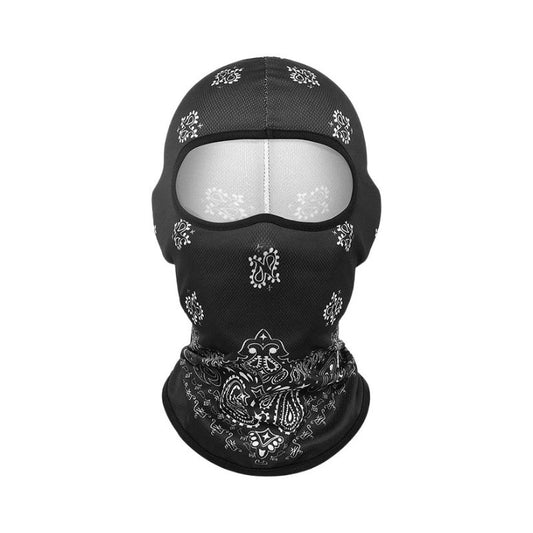 Cagoule moto florys noire élégante et respirante pour motards