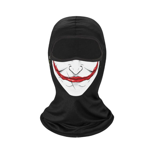 Cagoule moto Joker sourire rouge protection motard urbain