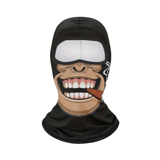Cagoule moto singe fumeur humour protection motard