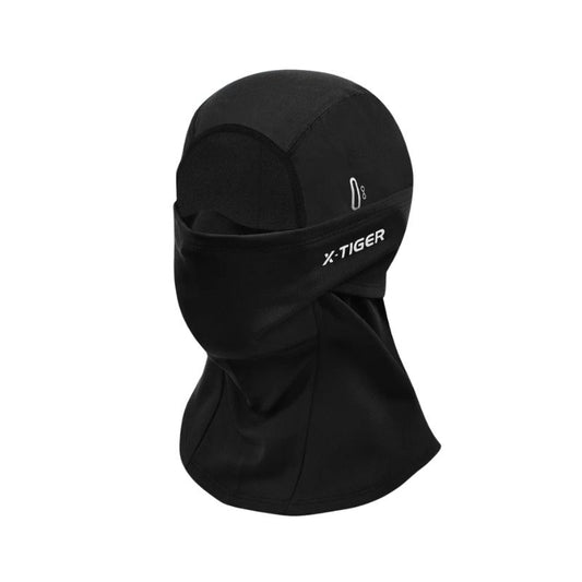 Cagoule moto en polaire noire coupe-vent respirante X-Tiger pour motard