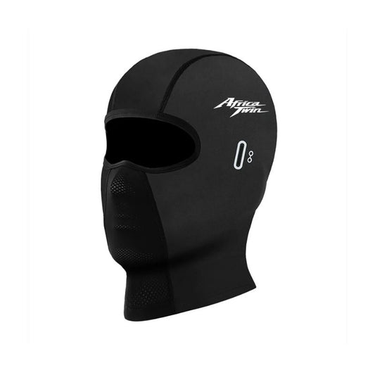 Cagoule moto noire respirante courte pour motards urbains et touring