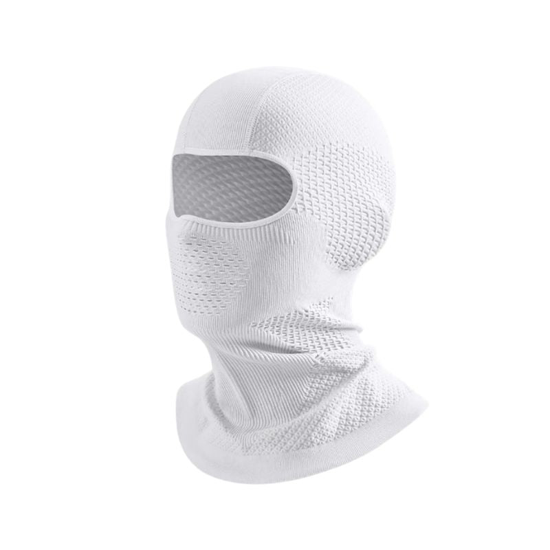 Cagoule moto respirante blanche pour motard urbain