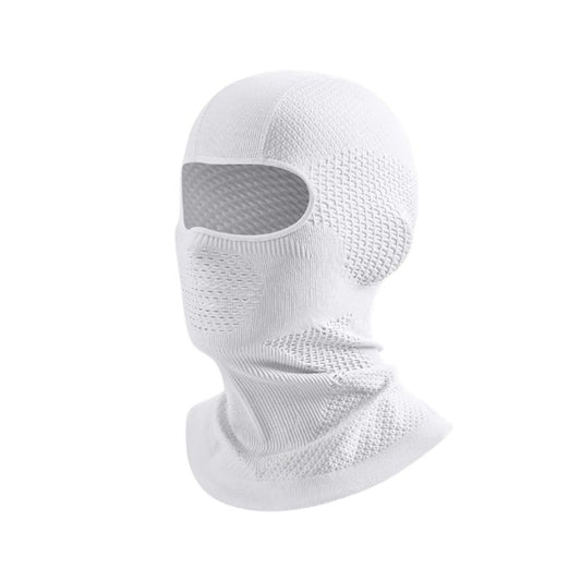 Cagoule moto respirante blanche pour motard urbain