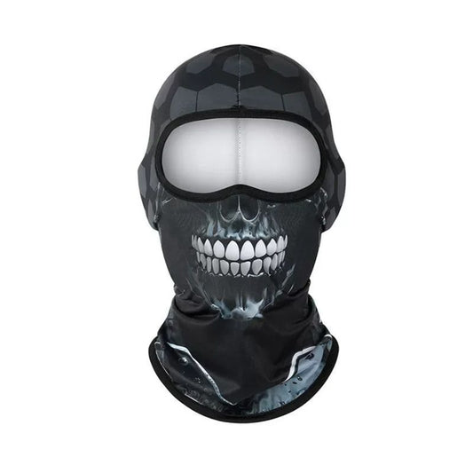 Cagoule moto skull tête de mort pour motard stylé