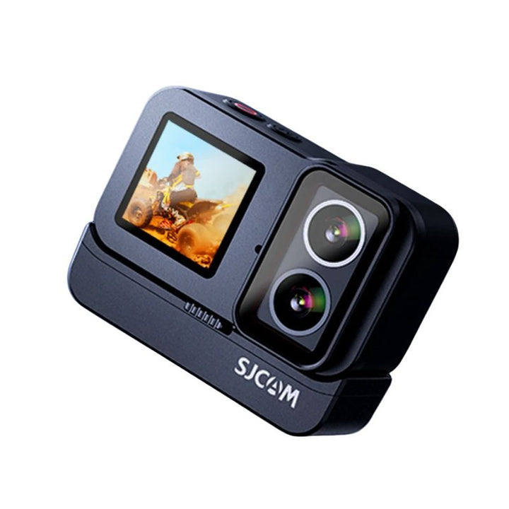 Dashcam Moto, Caméra Moto 4K, Casque, Double Objectif