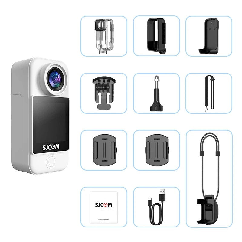 Action Cam 4K WiFi, Portatile Fotocamera Sportiva con Schermo da 1,47 Pollici & 150° Wide-Angle, Telecamera Videocamera Impermeabile Mini Action Camera per Vlogging Moto Esterno Ciclismo Animali Action Cam 4K WiFi, Portatile Fotocamera Sportiva con Schermo da 1,47 Pollici & 150° Wide-Angle, Telecamera Videocamera Impermeabile Mini Action Camera per Vlogging Moto Esterno Ciclismo Animali