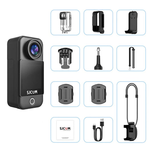 Dashcam Moto, Caméra Moto 4K, Casque, Double Objectif