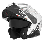 Casque modulable double écran - Nox N967 Synchro blanc - Vignette | Boutique biker