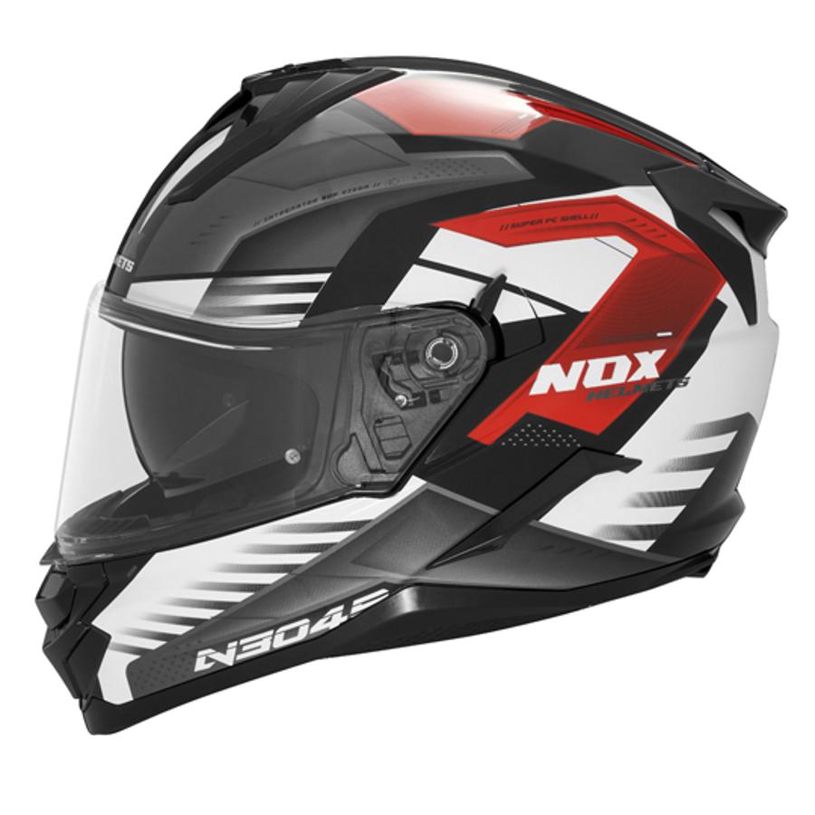 Casque-moto-Nox-N304S-Carver-Blanc-Rouge-profil
