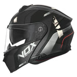 Casque modulable double écran + Pinlock - Nox N960 Cruzr noir et blanc - Vignette | Boutique biker