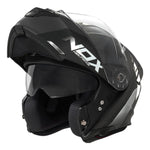 Casque modulable double écran + Pinlock - Nox N960 Cruzr noir et blanc - Vignette | Boutique biker