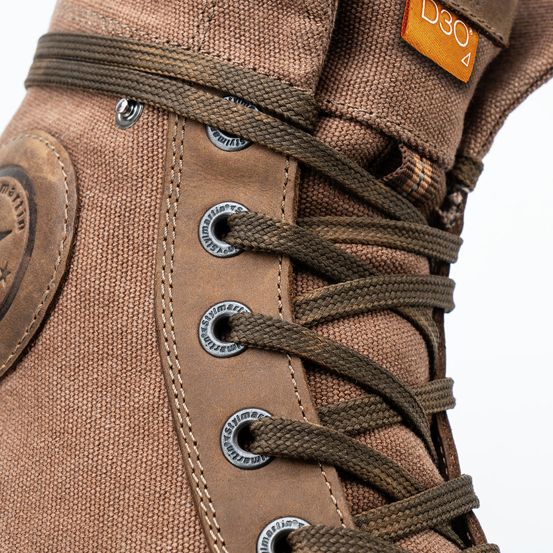 Chaussure-moto-smith-air-marron-homme-femme-respirante-lacets